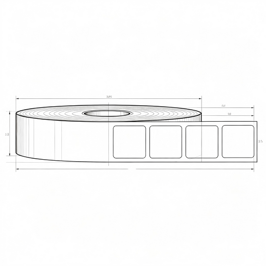 40mm x 20mm Direct Thermal Labels – 1000 pcs/roll, 1″core
