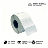 Load image into Gallery viewer, 40mm x 20mm Direct Thermal Labels – 1000 pcs/roll, 1″core