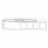 Load image into Gallery viewer, 40mm x 20mm Direct Thermal Labels – 1000 pcs/roll, 1″core